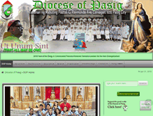 Tablet Screenshot of dioceseofpasig.org